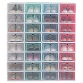 Thickened Plastic Sneaker Storage Box, Flip Drawer Design