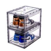 Easy Assembly Flip-Top Clear Shoe Box, Collector Display Case