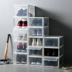 Easy Assembly Flip-Top Clear Shoe Box, Collector Display Case