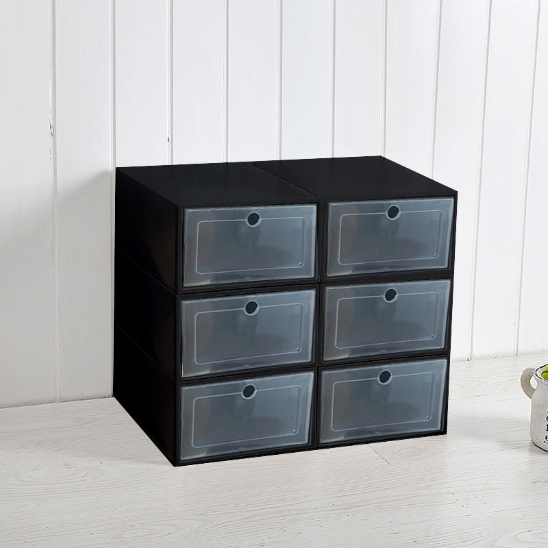 Thickened Plastic Sneaker Storage Box, Flip Drawer Design