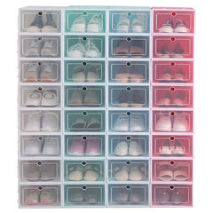 Thickened Plastic Sneaker Storage Box, Flip Drawer Design
