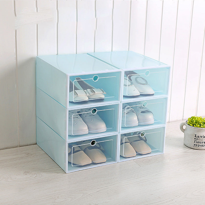 Thickened Plastic Sneaker Storage Box, Flip Drawer Design